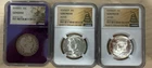 Lot Of 3! NGC Genuine Barber And Kennedy Half Dollars