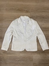 New York Company 7th Avenue Design Womens Blazer Jacket Sz 18 White NWT 75