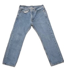 Levis 505 Jeans Men 34x29 Denim Pants Blue Regular Straight Leg Medium Wash #120