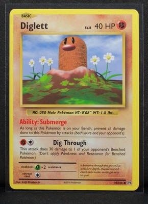 Diglett 55/108 Evolutions Pokemon Regular LP-3