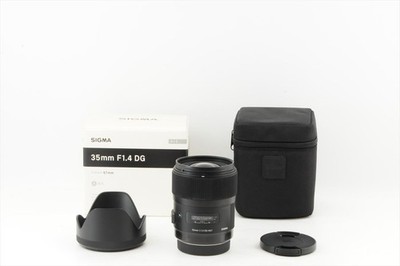 [Near MINT w/Hood ] Sigma Art 35mm F/1.4 DG HSM Lens for Canon EF Mount #27100