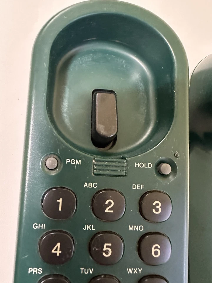 Teléfono fijo con cable Sony IT-B5 de colección - verde cazador - pared o mesa Foto 4 de 4