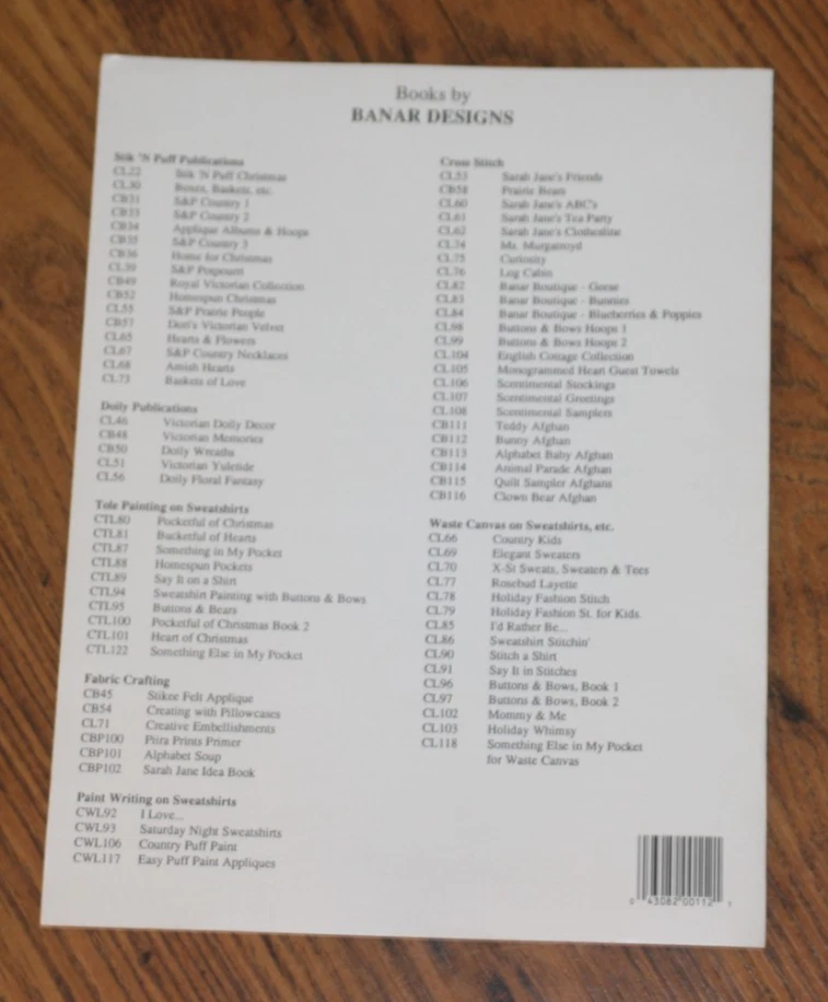 VTG 1989 Banar Designs: Bunny Counted Cross Stitch Baby Afghan Leaflet CB 112 - Image 2 of 2