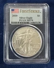 2010 Silver Eagle FIRST STRIKE PCGS MS 70 $1 Coin