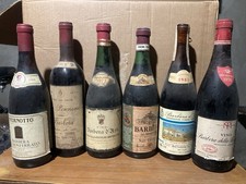 12 Bottiglie Barbera Anni 60-70 80 E Una Gattinara