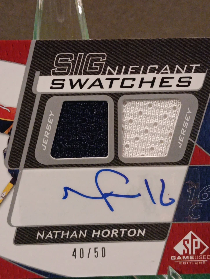 2008-09 SP Game Used Edition SIGnificant Swatches Auto 40/50 Nathan Horton#SS-NH - Image 2 of 3