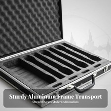 Valise de protectionstinée à 8 Microphones Cadre En Aluminium Valise Rigide