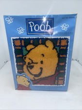 Caron "Just Pooh" Latch Hook Kit 13x13 Crochet Winnie WP006 Made USA New Sealed