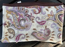 VTG Long Silk Scarf Made In Japan With Paisley Pattern. Size 32  x20  