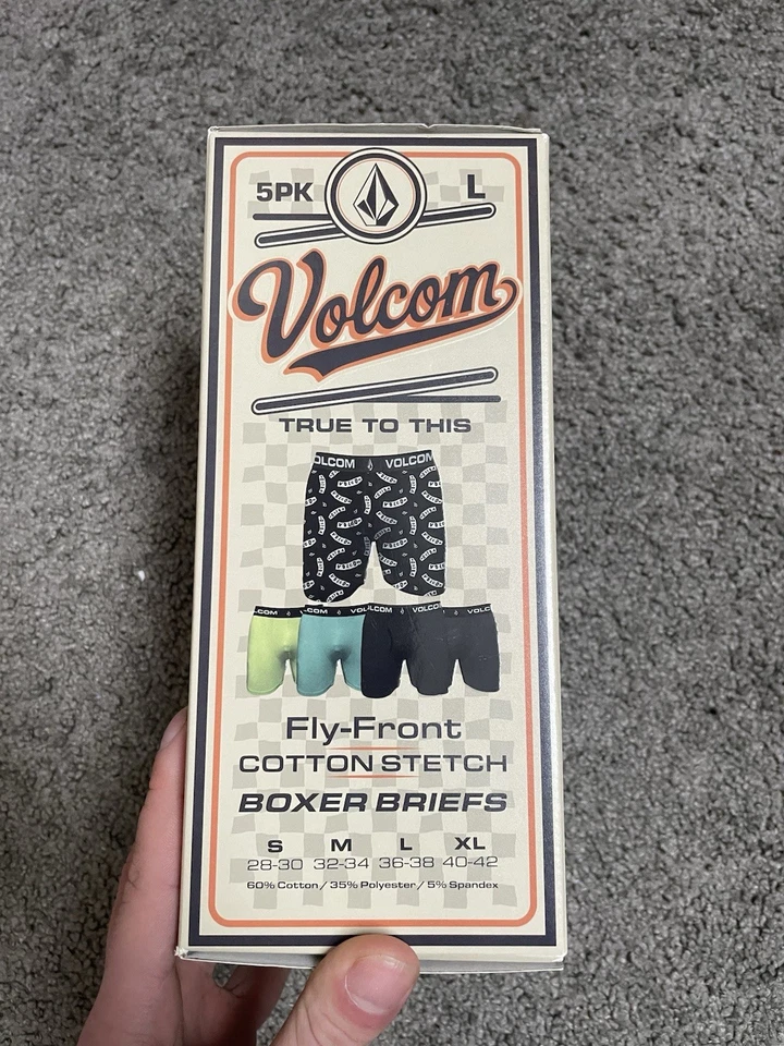 Volcom Boxershorts Boxer Briefs 4er Pack Large Neu mit Etikett Herren Bunt - Bild 2 von 4