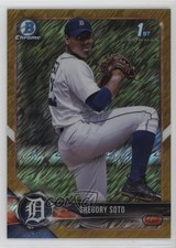 2018 Bowman Chrome Prospects Gold Shimmer Refractor /50 Gregory Soto #BCP239 4ey