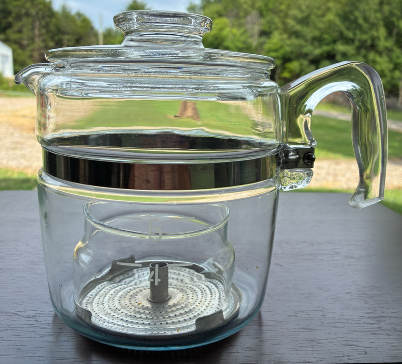 Vtg Pyrex Flameware Glass Percolator 6 Cup Coffee Pot 7756, Replacement Parts