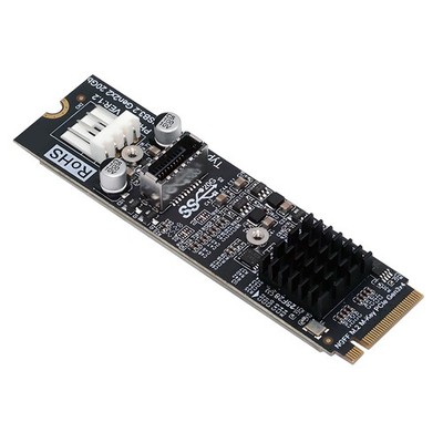 20Gbps Type-E USB 3.1 Front Panel Socket to NVME NGFF M-Key Express Card Adapter