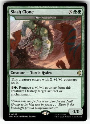 Slash Clone - Steelbane Hydra 52 Commander: TMNT Magic: The Gathering NM