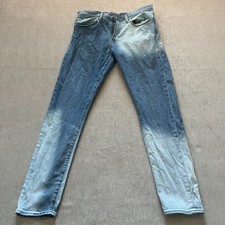 Levis 512 Jeans Men 34 x 34 Light Blue Wash Denim Slim Pants Tapered Fit Casual