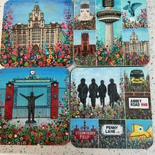 Liverpool Drinks Coasters set of 4 