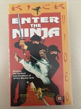 ENTER THE NINJA VHS TAPE - CLASSIC MARTIAL ARTS - RARE KICK VIDEO EDITION