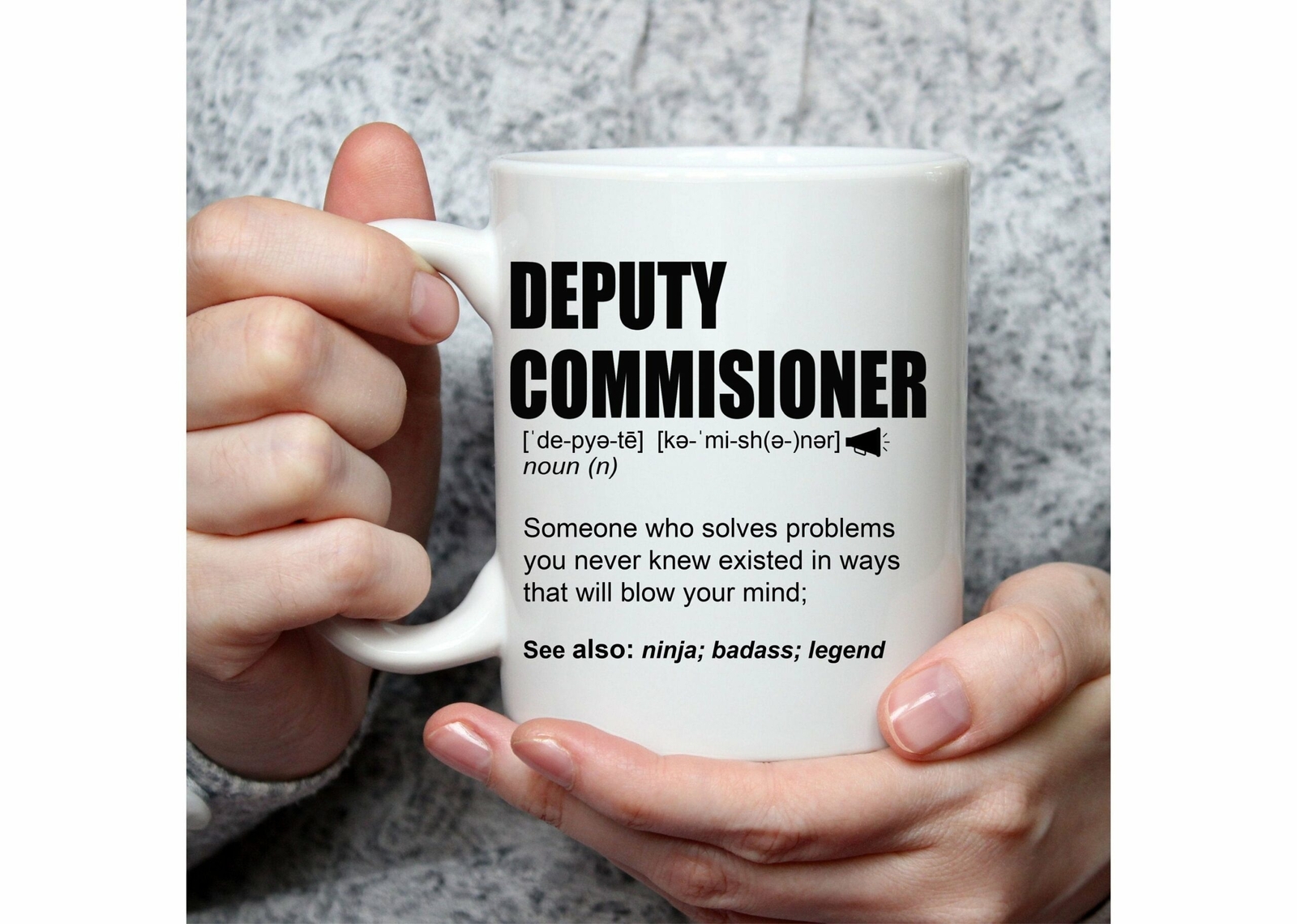Funny Deputy Commissioner Gift Mug L Personalized Coffee Cup For Men & Women