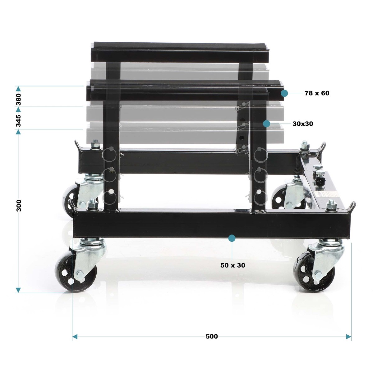 Pont élévateur Moto Wiltec 680kg Avec Cric Roulant - Idéal Pour Moto & Quad