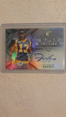 2007 SPx Super Scripts Autograph Daymeion Hughes RC AUTO COLTS!
