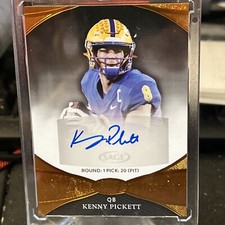 Kenny Pickett 🔥 2022 Sage Aspire Bronze Auto Rc 🔥 Steelers