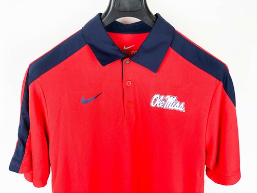 Red Nike Dri-Fit Polo Shirt 