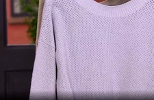 Barefoot Dreams - CozyChic Ultra Lite Pointelle Pullover Sweater - Soft Violet