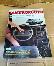 Rivista D'Epoca Quattroruote Mese Di Novembre Del 1985