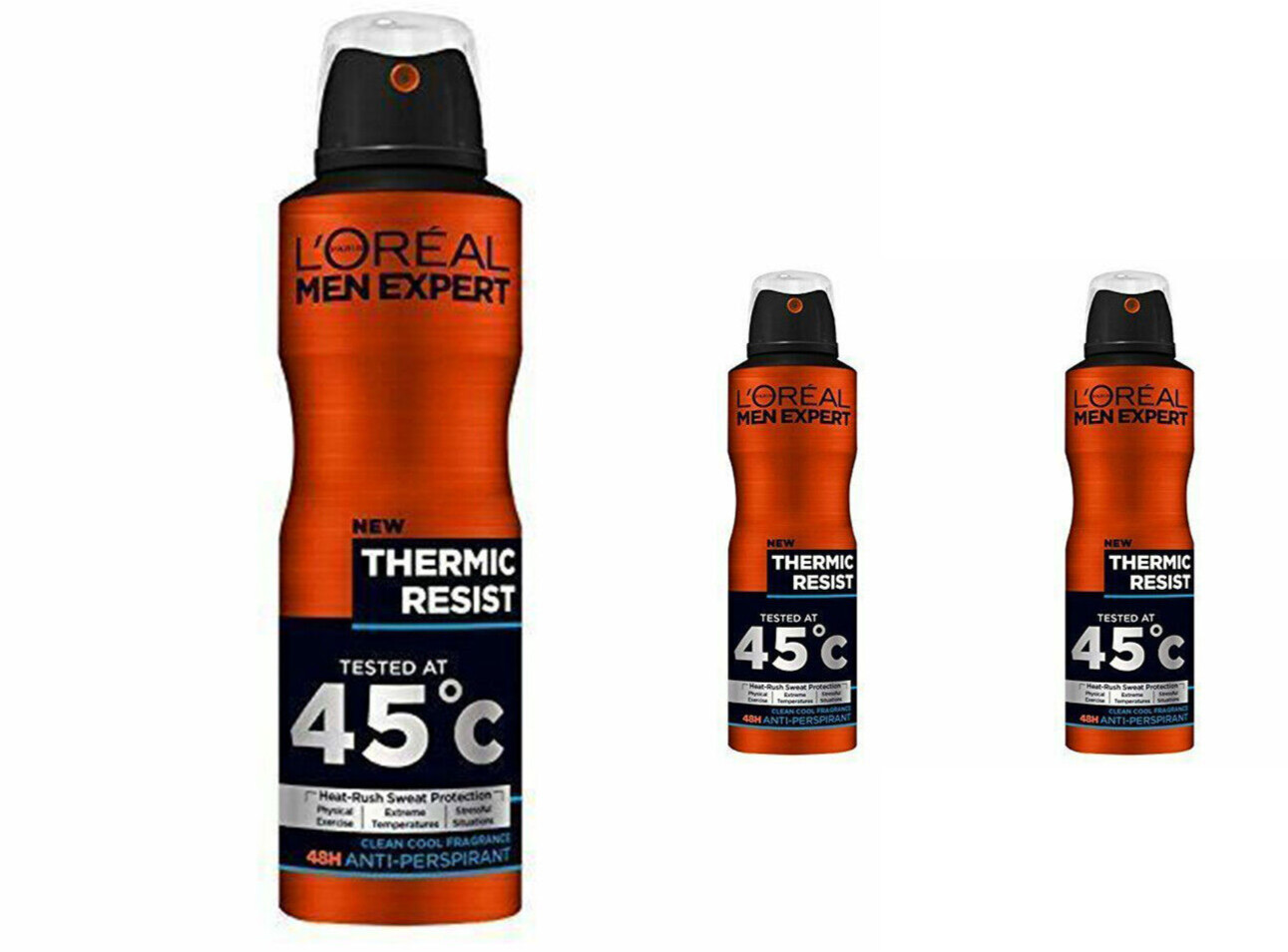 L'Oréal Men Expert Deodorant Thermic Resist XXL Anti-Perspirant Spray 300ml | 48H Heat-Resistant Shield, Ceramic Technology, Super Size 300ml Spray, Protection Against Heat - Image 5