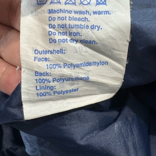 De Colección Chaqueta de Lluvia Helly Hansen Adulto Unisex Talla M Cremallera Completa Con Capucha Azul Marino Logo Caminata - Imagen 7 de 18