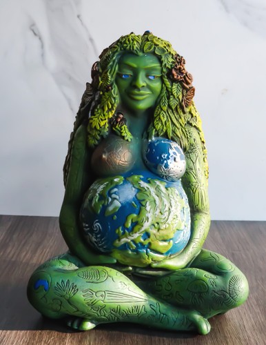 Ebros Gift Millennial Gaia Statue – 10,2 Cm, Handbemalt, Lebendige Farben, Mutter Natur Göttin