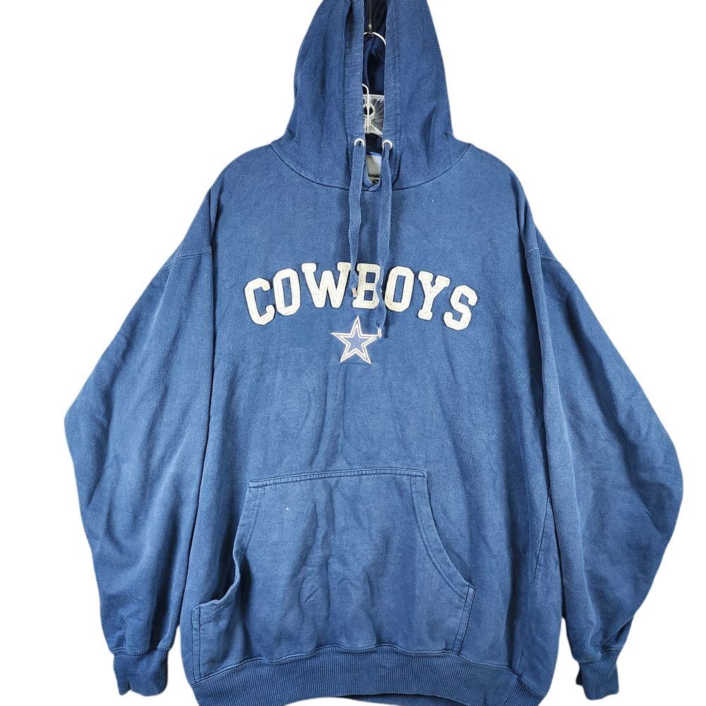 Dallas Cowboys NFL Authentic Apparel Blue Pullover Sweatshirt embroidered