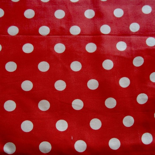 99cm x 114cm Orange White Spot Moda Cotton Quilting Fabric 2000s Craft Sewing - Picture 2 of 5