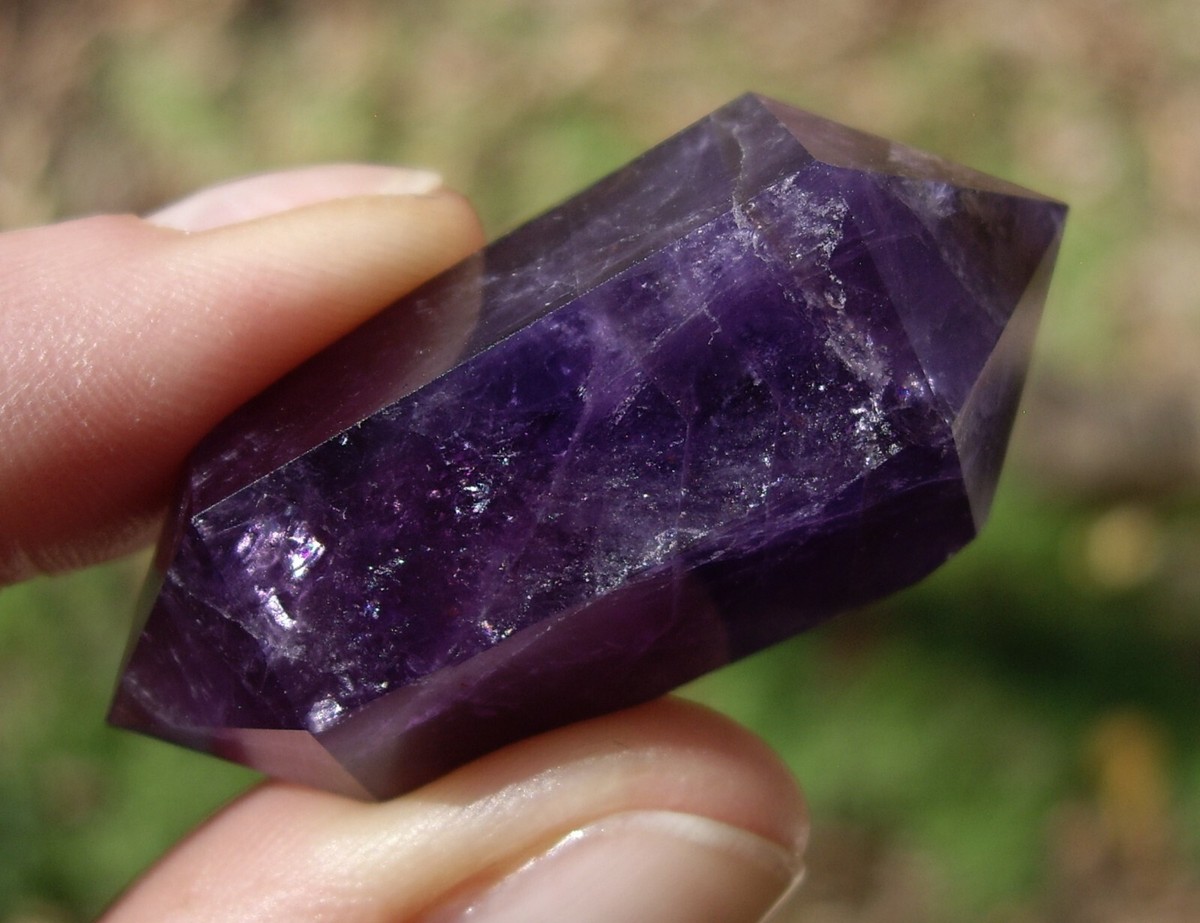 Deep Purple Amethyst Polished DT Quartz 18.9g | eBay
