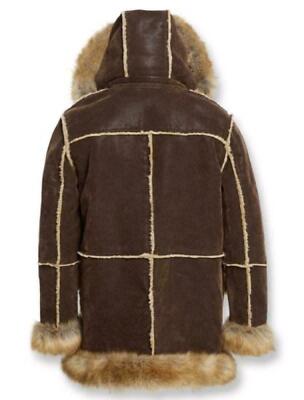 JORDAN CRAIG☆Fur Shearling スエード ジャケット JORDAN CRAIG MENS ASPEN SHEARLING FUR COAT JACKET 91393 BROWN