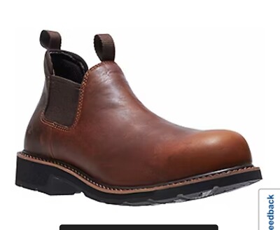 Wolverine Mens Rancher Romeo St Chelsea Flat Heel Boots Steel Toe Size  Br