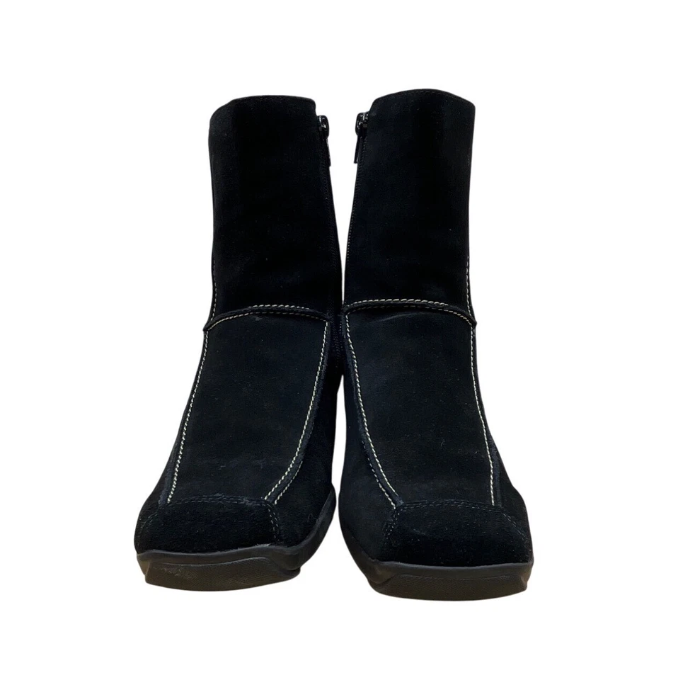 Aerosoles Women’s Black Suede Dispatch Side Zipper Mid-Calf Boots Sz 8.5M - Image 2 of 4