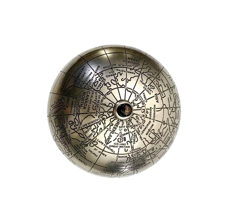 Globus Vintage Metall Erdkarte auf Ständer für Bürodeko - Bild 3 von 6