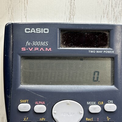 Casio FX-300MS S-V.P.A.M. Two Way Power Solar Scientific