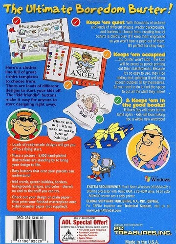 Let's Make T-Shirts (Ages 6-13) (PC-CD, 2004) for Windows 95-XP-NEW CD in SLEEVE - Picture 3 of 3