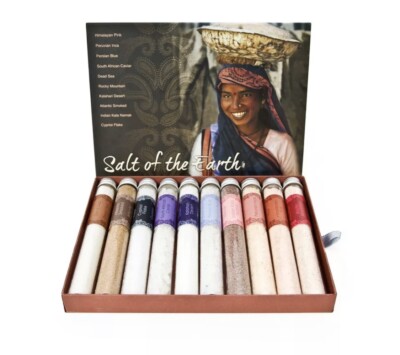 Unique Salt Unique Salt Selection Set Gourmet Food Cooking Gift Pink Himalayan ...