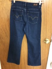Jeans Levis 512 donna 10 M perfettamente dimagrante bootcut denim elasticizzato blu scuro