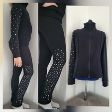 Eiskunstlauf Trainingsset , 2 Teiler Sport, Warm Gr 122-128 Mädchen, Kürkleid 