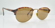 Vintage Coyote Vision Tortoise Gold Oval Metal Sunglasses Frames