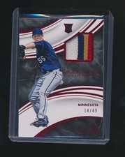 TYLER DUFFEY 2016 PANINI IMMACULATE RED RC PATCH 14/49 #IS-TD