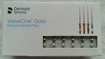 Waveone Gold Wave One Endodontic File Root Canal Dentsply 6pcs/Pk ALL SIZE