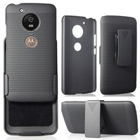 Black Rubberized Hard Case Cover + Belt Clip Holster Stand For Motorola Moto G5 on sale Black Rubberized Hard Case Cover + Belt Clip Holster Stand For Motorola Moto G5 on sale