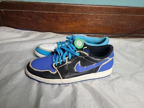 Size 13 Air Jordan 1 SB Low Desert Ore CJ7891-200 Lance Mountain Blue OG-As Is 
