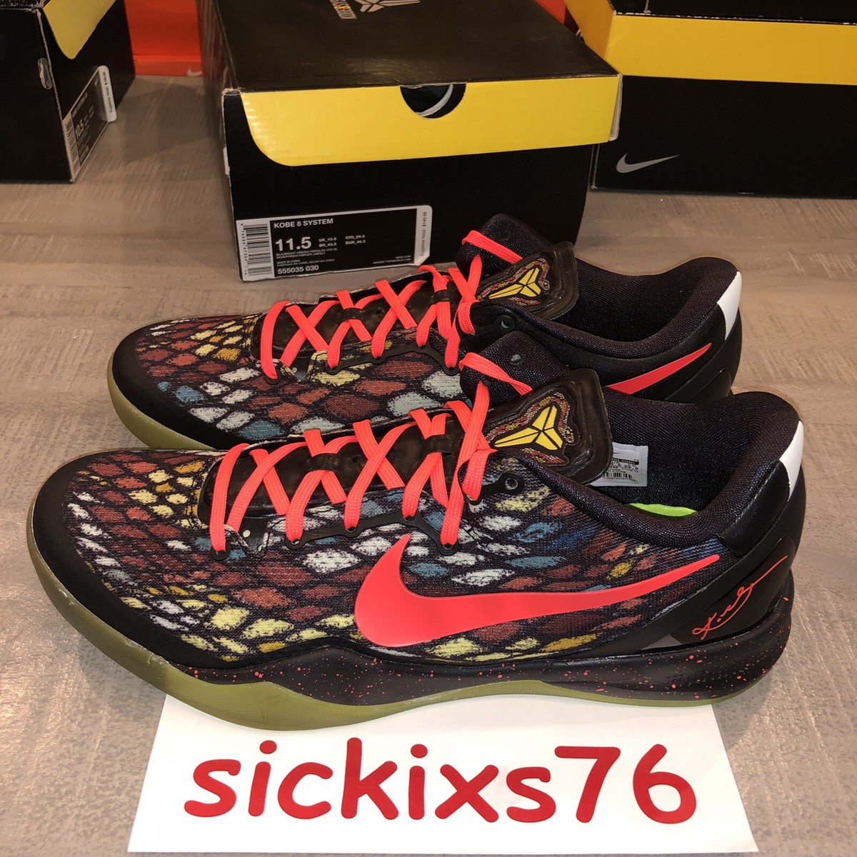 Nike Kobe 8 System 'Christmas' Men's Size 11.5 [555035 030] | eBay