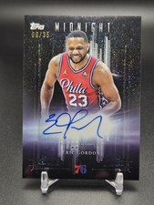 2025-26 Topps Midnight Eric Gordon Dark Marks Signatures Winter Solstice #/35